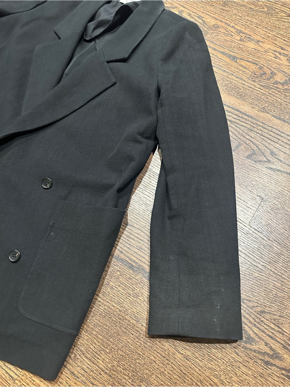AYR Black Double-Breasted Women's Blazer - Picture 4 of 16